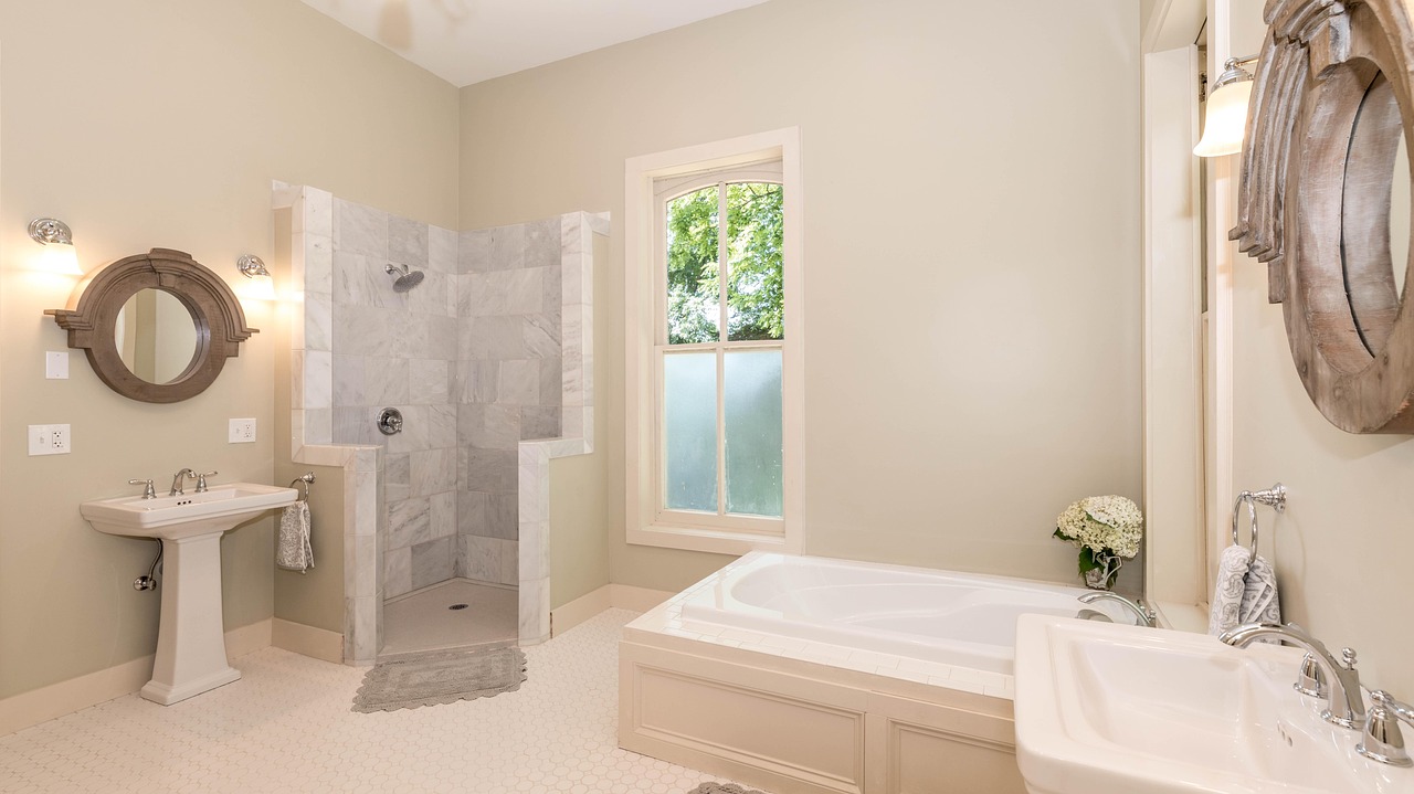 bathroom, standing shower, bathtub, sink, brown bathroom, brown shower, bathroom, bathroom, bathroom, bathroom, bathroom